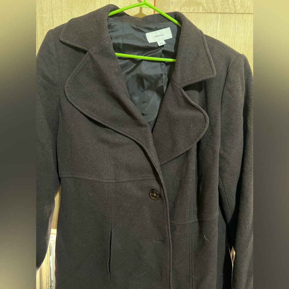 Brown knee length coat